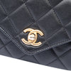 Chanel Quilted Calfskin Carry With Chic Flap Belt Bag with Chain Secondhand