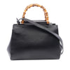 Gucci Small Leather Bamboo Nymphaea Satchel Secondhand