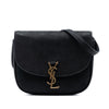 Saint Laurent Medium Croc Embossed Nubuck Monogram Kaia Crossbody Secondhand