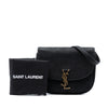 Saint Laurent Medium Croc Embossed Nubuck Monogram Kaia Crossbody Secondhand