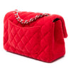 Chanel Mini Rectangular Classic Velvet Single Flap Secondhand