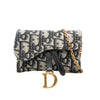 Dior Nano Oblique Canvas Saddle Chain Pouch Secondhand