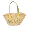 Gucci Straw Logo Tote Secondhand