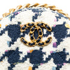 Chanel Tweed 19 Round Clutch with Chain Secondhand