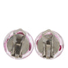 Chanel CC Resin Camellia Clip On Earrings Secondhand