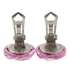 Chanel CC Resin Camellia Clip On Earrings Secondhand
