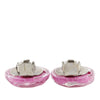Chanel CC Resin Camellia Clip On Earrings Secondhand