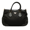 Prada Leather Trimmed Tessuto Satchel Secondhand