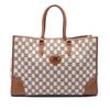 Celine Triomphe Embroidered Canvas Horizontal Cabas Tote Secondhand