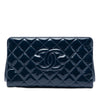 Chanel CC Quilted Patent Timeless Clutch Secondhand