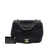 Chanel CC Quilted Calfskin Chain Around Saddle Flap Secondhand