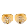 Chanel CC Gold Plated Push Back Earrings Secondhand