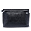 LOEWE Embossed Anagram Leather Repeat T Clutch Secondhand