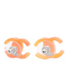 Chanel CC Acrylic Bullet Back Earrings Secondhand