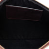 Burberry House Check Canvas Trimmed Grained Calfskin Zip Pouch Secondhand