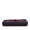 Fendi Large Denim Baguette Satchel Secondhand