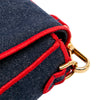 Fendi Large Denim Baguette Satchel Secondhand