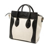 Celine Nano Bicolor Canvas and Leather Luggage Tote Secondhand