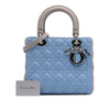 Secondhand Dior Medium Bicolor Lambskin Cannage Lady Dior