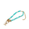 Chanel CC Gold Tone Strass and Bead Strand Necklace Secondhand
