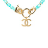 Chanel CC Gold Tone Strass and Bead Strand Necklace Secondhand