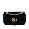 Gucci Medium GG Marmont Matelasse Velvet Shoulder Bag Secondhand