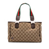 Gucci GG Canvas Web Horsebit Tote Secondhand