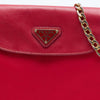 Prada Saffiano Trimmed Tessuto Chain Crossbody Secondhand