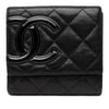Chanel CC Quilted Lambskin Cambon Ligne Flap Small Wallet Secondhand