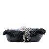 Saint Laurent Baby Goatskin Tulle Chevron Monogram Classic Punk Chain Bag Secondhand