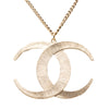 Chanel CC Gold Plated Strass Moon Pendant Necklace Secondhand