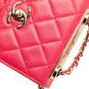Chanel Mini Lambskin Trendy CC Clutch With Chain Secondhand