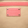 Prada Studded Leather Trimmed Canvas Front Pocket Tote Secondhand