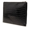 Saint Laurent Crocodile Embossed Leather Zipped Tablet Holder Secondhand