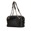 Chanel CC Quilted Lambskin Tweedy Bowler Bag Secondhand