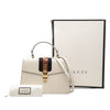 Gucci Medium Calfskin Web Sylvie Top Handle Bag Secondhand