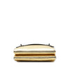 Prada Metallic Leather Double Flap Turn Lock Satchel Secondhand