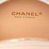 Chanel Stitched Calfskin Logo Strass and Pearl Chain Round Crossbody Secondhand