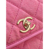 Chanel Small CC Quilted Denim Messenger Flap Secondhand