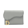 Dior Grained Calfskin Saddle Trifold Wallet Secondhand