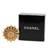 Chanel Gold Plated Sunburst Brooch Secondhand