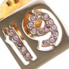 Chanel Gold Plated Rhinestone No 19 Pin Badge Brooch Secondhand