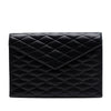 Saint Laurent Quilted Lambskin Envelope Pouch Secondhand