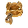 Chanel CC Gold Plated Round Clip On Earrings Secondhand