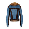 Secondhand Dolce & Gabbana Denim Jacket With Fur Collar - '00s