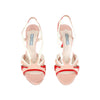 Secondhand Prada Tri-color Slingback Heel Sandals - '10s