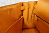 Secondhand Hermes Kelly Handbag Yellow Courchevel with Gold Hardware