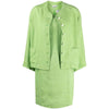 Chanel Apple Green Linen Dress Suit - '90s Second hand