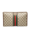 Gucci GG Supreme Web Ophidia Clutch Secondhand