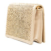 Prada Crystal Embellished Satin Card Holder with Chain Secondhand